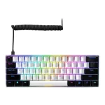 Sharkoon Skiller SGK50 S4 RGB Wired Mechanical Gaming Keyboard Kailh Red switches hot-swap White Black US Layout 4044951033843 - Image 3