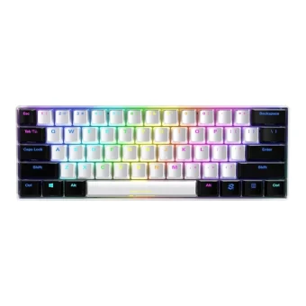 Sharkoon Skiller SGK50 S4 RGB Wired Mechanical Gaming Keyboard Kailh Blue switches hot-swap White Black US Layout 4044951033867