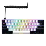 Sharkoon Skiller SGK50 S4 RGB Wired Mechanical Gaming Keyboard Kailh Blue switches hot-swap White Black US Layout 4044951033867 - Image 4