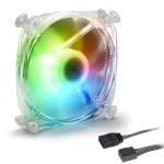 Sharkoon Shark Disc PWM RGB 120mm Case Fan 3‑Pin/4‑Pin Transparent 4044951034314 - Image 5