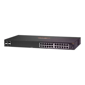HPE Aruba CX 6100 Series Gigabit Managed Smart Switch 24x10/​100/​1000 4x10GB SFP+ Rack Mountable JL678A