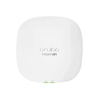 HPE Aruba Instant On AP25 Indoor Access Point Wi‑Fi 6 PoE+ with Power Supply 12V/18W White R9B33A