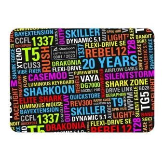 Sharkoon Multicolored Mousepad 355x255mm 20 Years Limited Edition 4044951038084