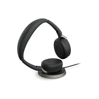 Jabra Evolve2 65 Flex USB-A UC Certified with Wireless Charging Pad Black 26699-989-989
