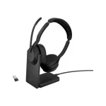 Jabra Evolve2 55 stereo USB-A UC Certified with Charging Station Black 25599-989-989 - Image 4