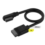 Corsair iCUE Link 2x200mm Angled/Slim Cables Black CL-9011123-WW - Image 2