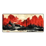 Sharkoon Skiller SGP30 XXL D3 Gaming Mousepad 900x400mm Traditional Red Black Japanese Ink 4044951039494