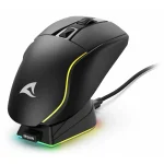 Sharkoon Skiller SGM50W RGB Wired and Wireless Gaming Mouse with Charging Station Black 4044951040230 - Image 4