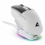 Sharkoon Skiller SGM50W RGB Wired and Wireless Gaming Mouse with Charging Station White 4044951040247 - Image 3