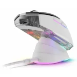 Sharkoon Skiller SGM50W RGB Wired and Wireless Gaming Mouse with Charging Station White 4044951040247 - Image 5