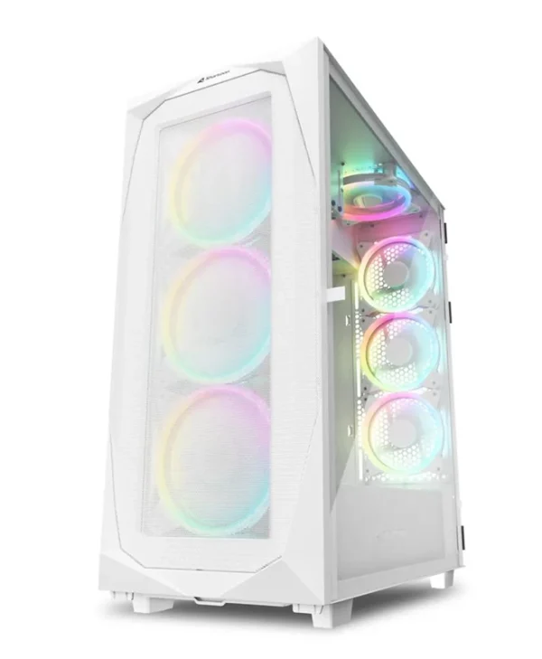 Sharkoon REV300 RGB Full Tower Tempered Glass White 4044951039593