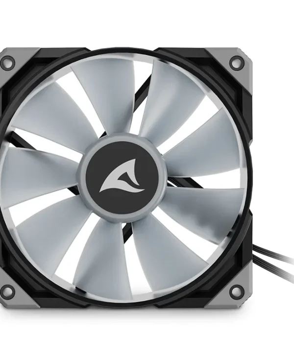Sharkoon Rebel F50 PWM ARGB 120mm Case Fan 4‑Pin Black 4044951040155