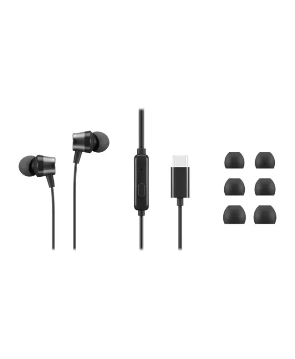 Lenovo GO Wired Earphones USB‑C Black 4XD1J77351