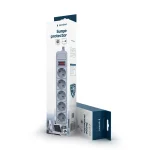 Gembird Surge Protector with switch 5xAC Outlets 250 V 16A 1.8m White SPG3-B-6C - Image 2