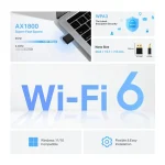 TP-Link Archer AX1800 Nano Wi-Fi 6 Wireless USB Adapter ARCHER TX20U NANO - Image 2