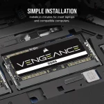 Corsair Vengeance 16GB DDR5 5200MT/s CL44 SO-DIMM CMSX16GX5M1A5200C44 - Image 5