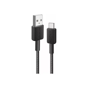 Anker 322 USB Cable Braided USB-A Male to USB-C Male 15W 1.8m Black A81H6G11