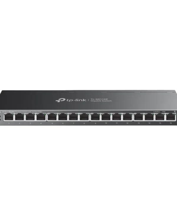 TP-Link 16-Port Gigabit Desktop Switch with 16-Port PoE+ TL-SG116P