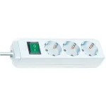 Brennenstuhl Eco-Line Πολύπριζο 3xSchuko 1xΔιακόπτη 1.5m Λευκό 1152320015