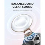 Anker Innovations Soundcore A30i Earbuds TWS Adaptive ANC IP54 White A3958G21 - Image 5