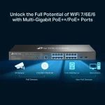 TP-Link Omada 16-Port 2.5G and 2-Port 10GE SFP+ L2+ Managed Switch with 8-Port PoE+ Rack Mountable SG3218XP-M2 - Image 6