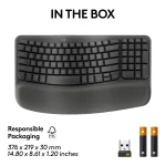 Logitech Wave Keys for Business Wireless Ergonomic Keyboard Bluetotth/Logi Bolt US Layout Graphite 920-012334 - Image 11