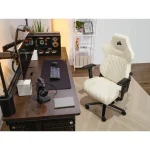 Corsair TC500 LUXE Gaming Chair Fabric Frost White CF-9010067-WW - Image 9