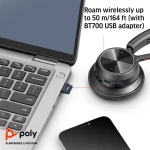 HP Poly Voyager 4310‑M UC Bluetooth Headset Black 7Y210AA - Image 6