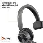 HP Poly Voyager 4310‑M UC Bluetooth Headset Black 7Y210AA - Image 8