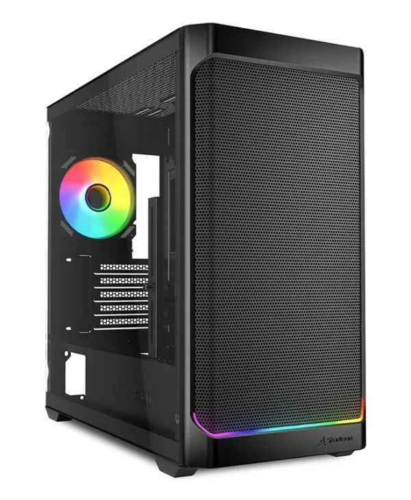 Sharkoon MK4W RGB Strip Micro ATX Tempered Glass Black 4044951041763