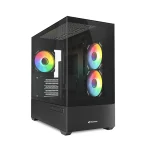 Sharkoon MK6 RGB Micro ATX Tempered Glass Black 4044951041794