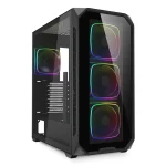 Sharkoon AK5G RGB Midi Tower Tempered Glass Black 4044951041831