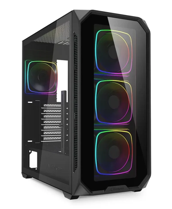 Sharkoon AK5G RGB Midi Tower Tempered Glass Black 4044951041831