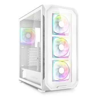 Sharkoon AK5G RGB Midi Tower Tempered Glass White 4044951041848
