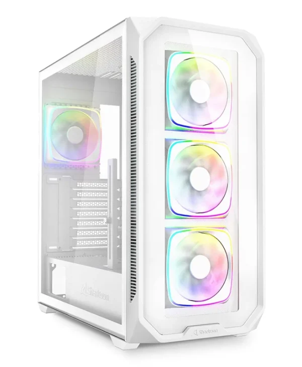 Sharkoon AK5G RGB Midi Tower Tempered Glass White 4044951041848