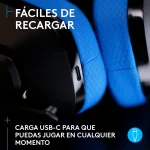 Logitech G535 Lightspeed Wireless Headset Certified for Discord Blue Black 939-002219 - Image 11