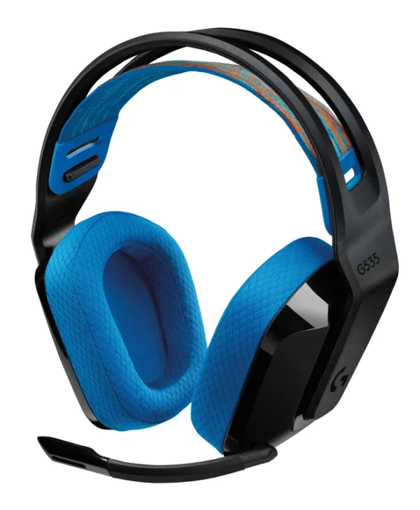 Logitech G535 Lightspeed Wireless Headset Certified for Discord Blue Black 939-002219