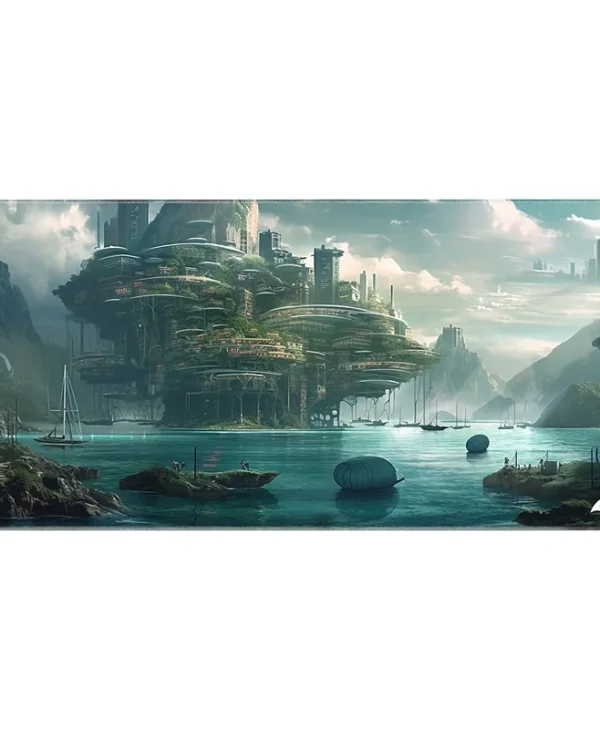 Sharkoon Skiller SGP40 D6 Gaming Mousepad 1000x500mm Oceanic Utopia 4044951042531