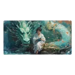 Sharkoon Skiller SGP40 D8 Gaming Mousepad 1000x500mm Big Green Dragon with Japanese Girl 4044951042555