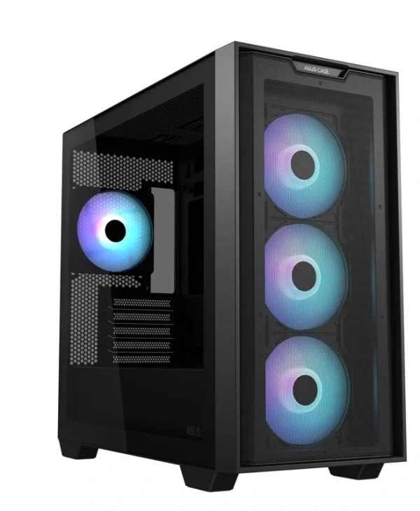 Asus A21 Plus ARGB Mini Tower  Tempered Glass Mesh Black 90DC00H0-B19010