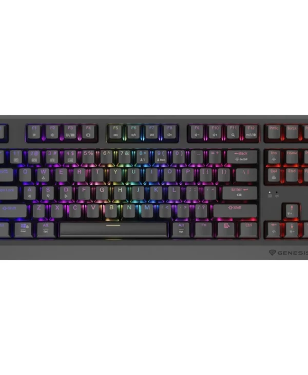 Genesis Thor 230 TKL RGB Wired and Wireless Mechanical Gaming Keyboard Silent Lemon Switches US Layout Black NKG-2108