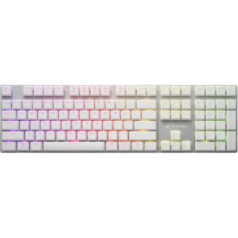 Sharkoon PureWriter RGB Wired Mechanical Keyboard Low Profile Kailh Choc Red Switch US Layout White 4044951034260