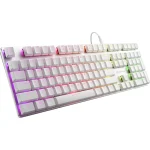 Sharkoon PureWriter RGB Wired Mechanical Keyboard Low Profile Kailh Choc Red Switch US Layout White 4044951034260 - Image 2