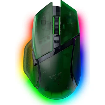 Razer Basilisk V3 Pro 35K RGB Wireless and Wired Gaming Mouse Phantom Green 20th Anniversary Edition RZ01-05240300-R3G1