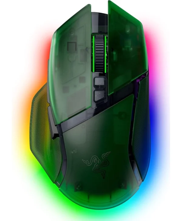 Razer Basilisk V3 Pro 35K RGB Wireless and Wired Gaming Mouse Phantom Green 20th Anniversary Edition RZ01-05240300-R3G1