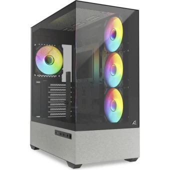 Sharkoon AK7 ARGB Midi Tower Tempered Glass Black 4044951044177