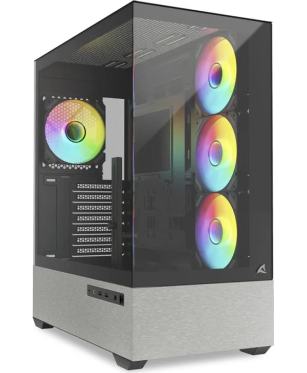 Sharkoon AK7 ARGB Midi Tower Tempered Glass Black 4044951044177