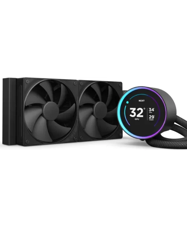 NZXT Kraken Elite 240 (2024) Cpu Liquid Cooling System 1851/​1700, 1150/​1151/​1155/​1156/​1200/AM4/AM5 Black RL-KN24E-B2