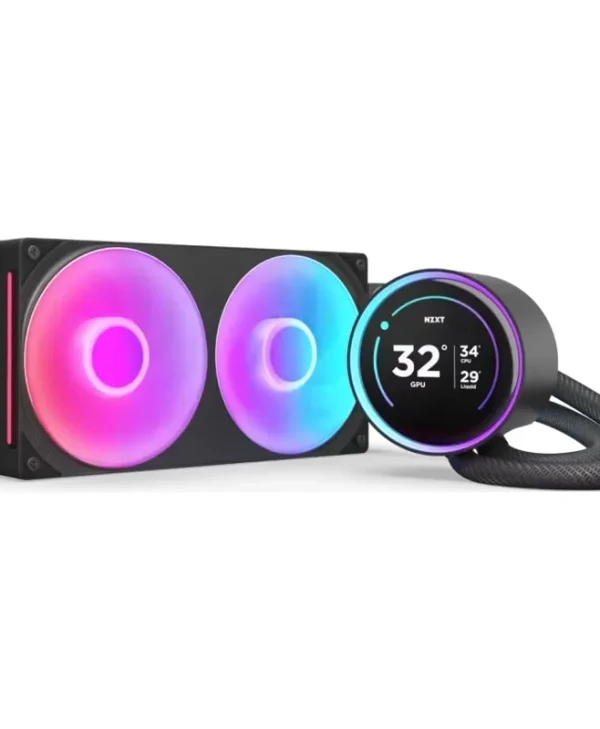 NZXT Kraken Elite 280 RGB (2024) Cpu Liquid Cooling System 1851/​1700, 1150/​1151/​1155/​1156/​1200/AM4/AM5 Black RL-KR28E-B2