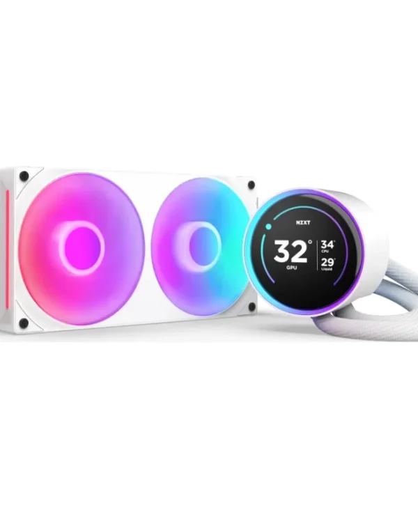 NZXT Kraken Elite 280 RGB (2024) Cpu Liquid Cooling System 1851/​1700, 1150/​1151/​1155/​1156/​1200/AM4/AM5 White RL-KR28E-W2